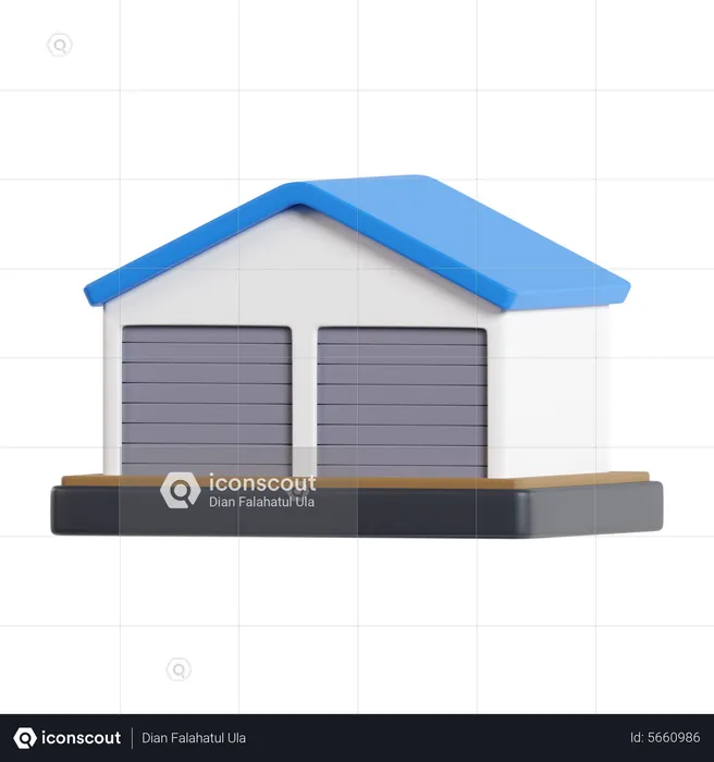 Warehouse  3D Icon