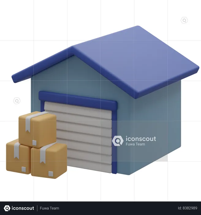 Warehouse  3D Icon