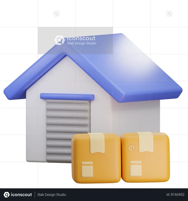 Warehouse  3D Icon