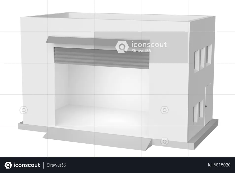 Warehouse  3D Icon