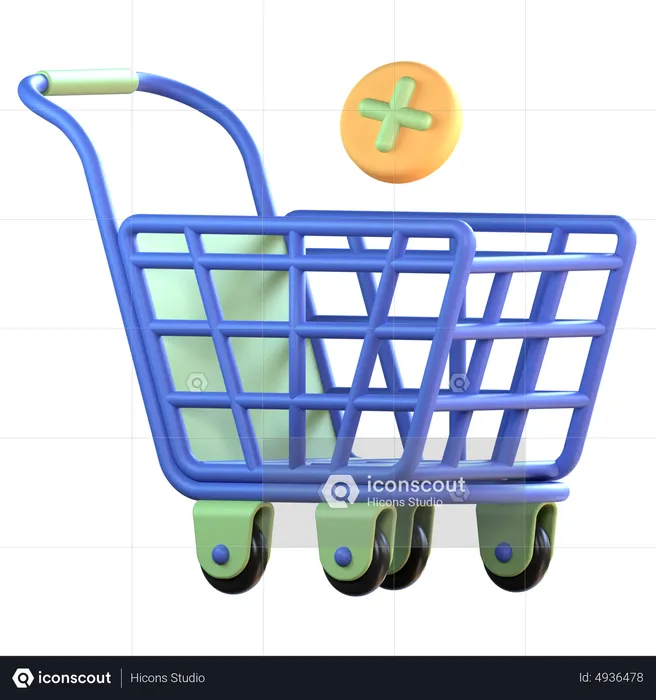 Zum Einkaufswagen hinzufügen  3D Icon