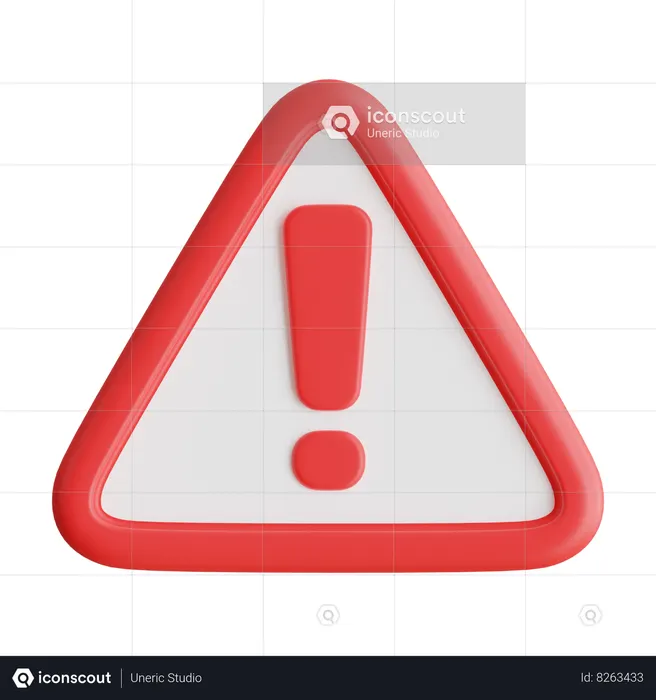 Warning  3D Icon