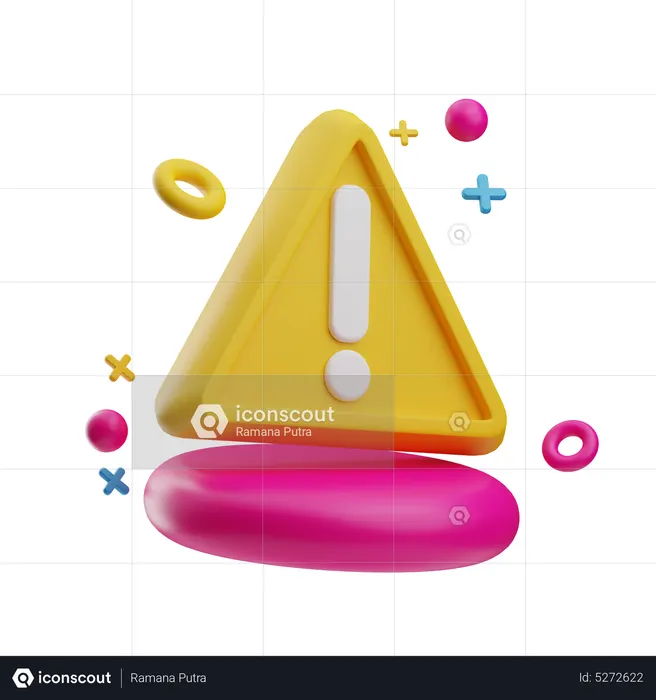 Warning  3D Icon