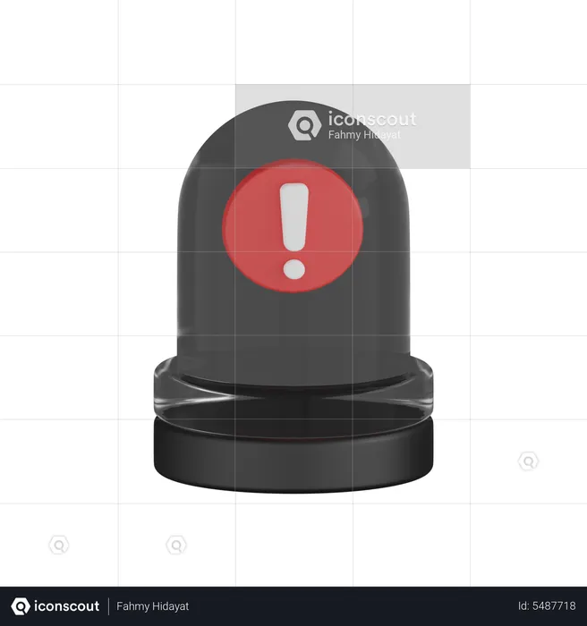 Warning Siren  3D Icon