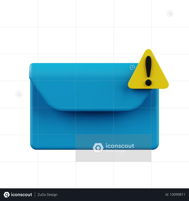 Warnmail  3D Icon