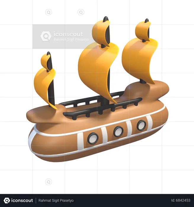 Warship  3D Icon