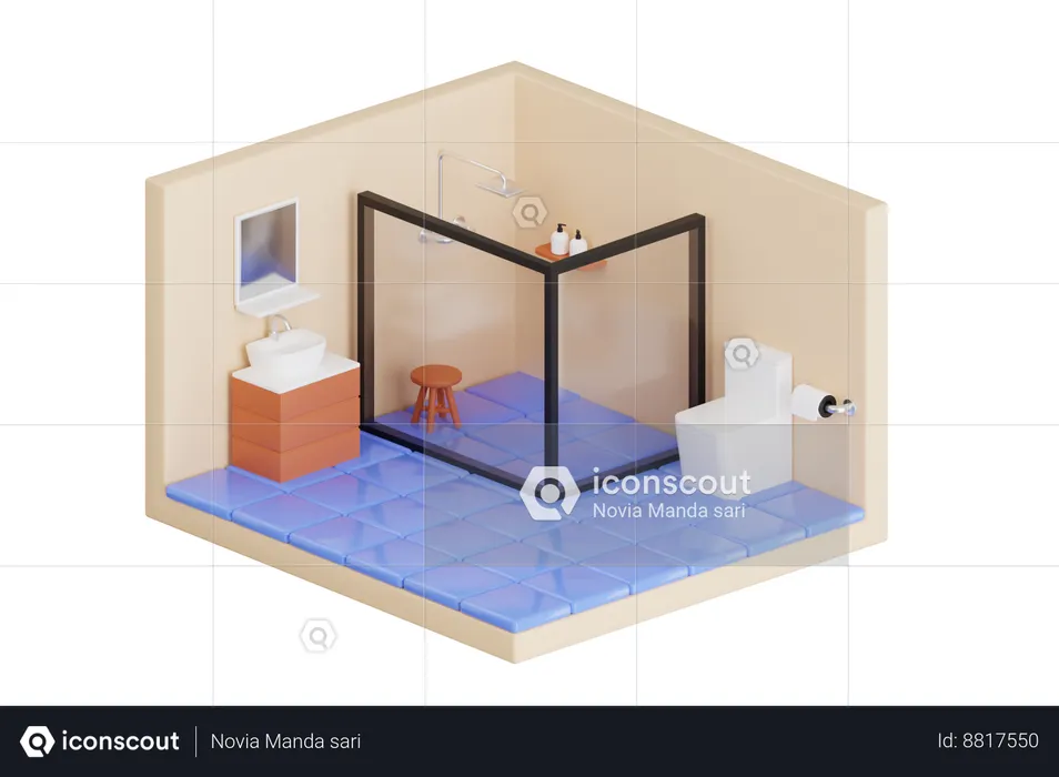 Wash Basin  3D Illustration