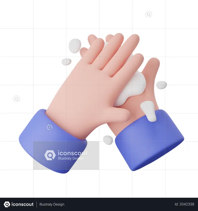 Wash Hand  3D Icon