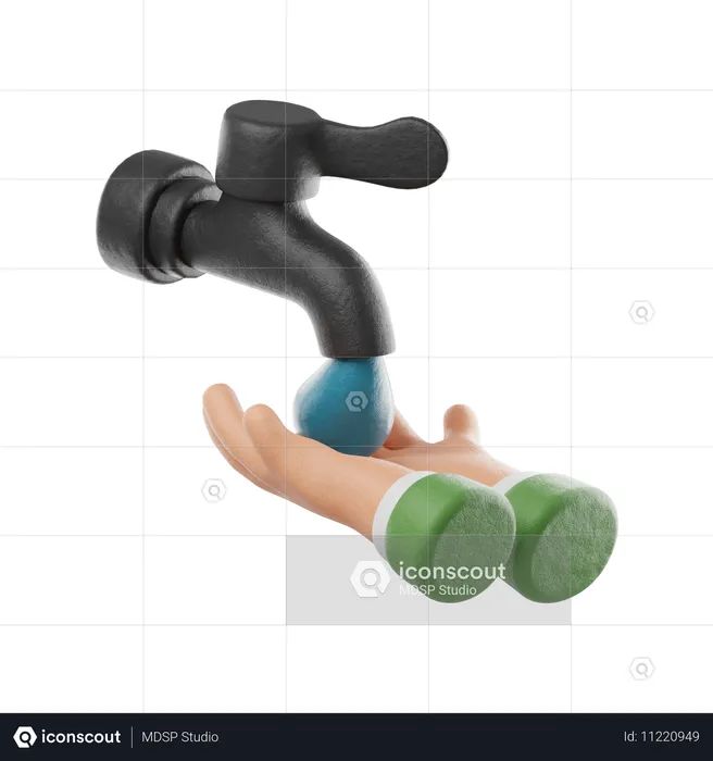 Washing Hand  3D Icon