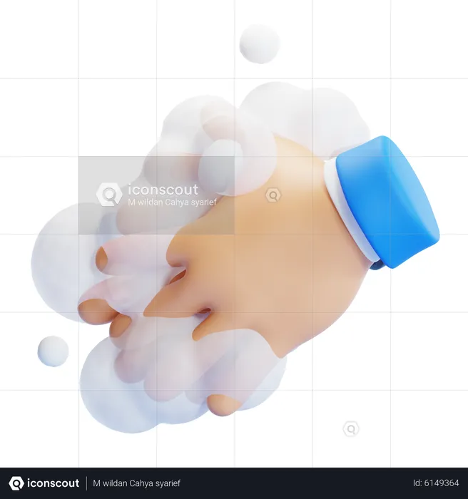 WASHING HAND  3D Icon