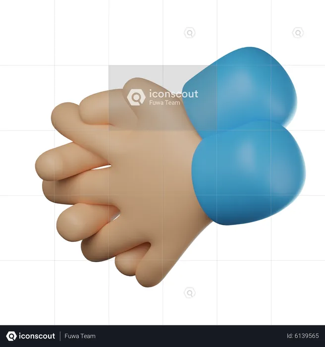 Washing Hand Hand Gesture  3D Icon