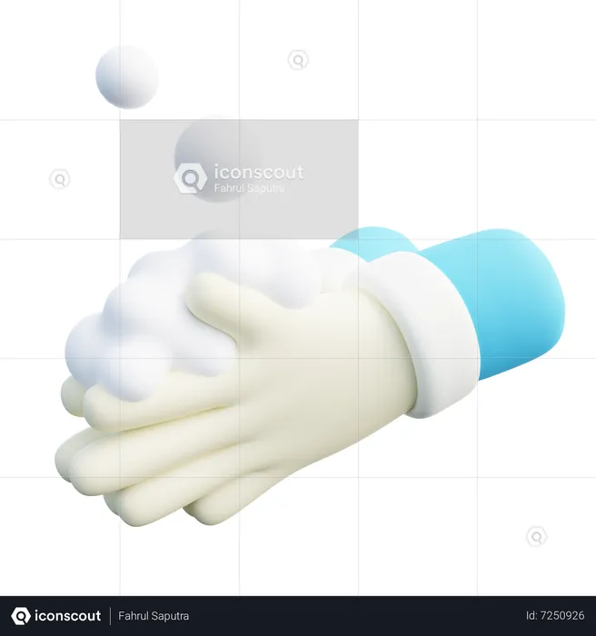 Washing Hand With Soap  3D Icon