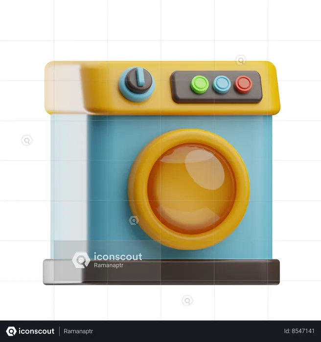 Washing Machine  3D Icon
