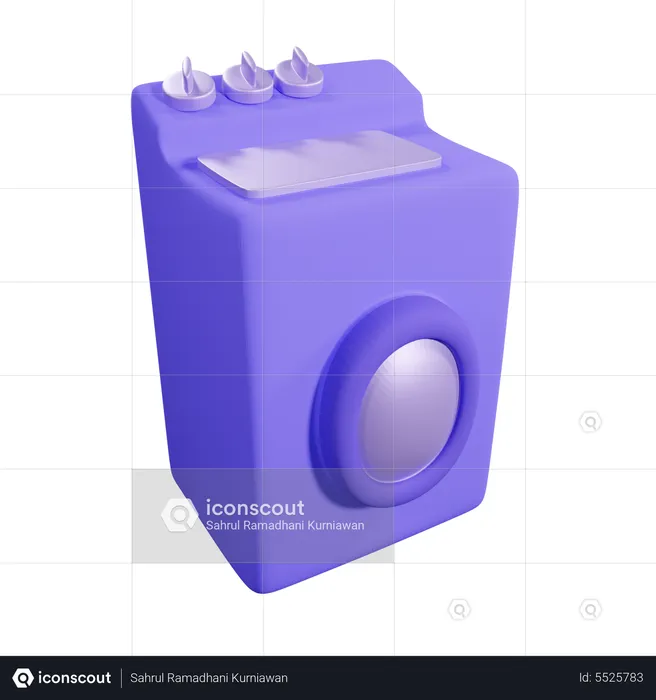 Washing Machine  3D Icon