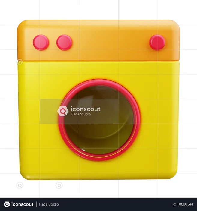 Washing Machine  3D Icon