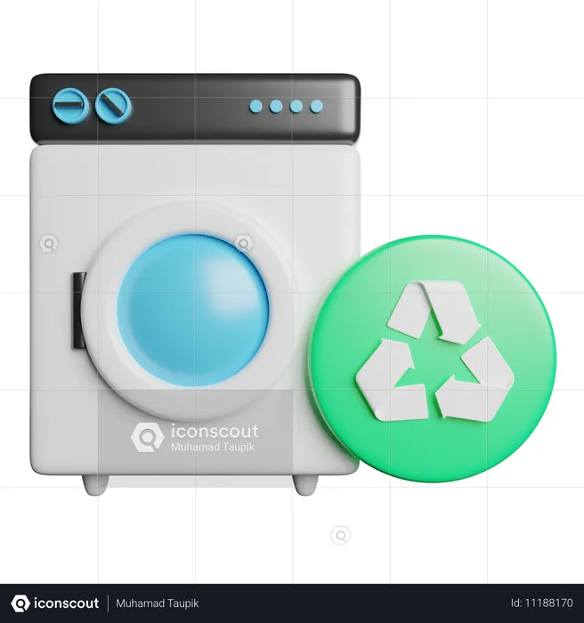 Washing Machine  3D Icon