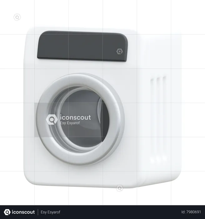 Washing Machine  3D Icon