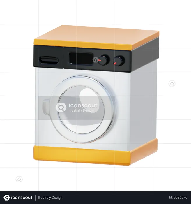 Washing Machine  3D Icon