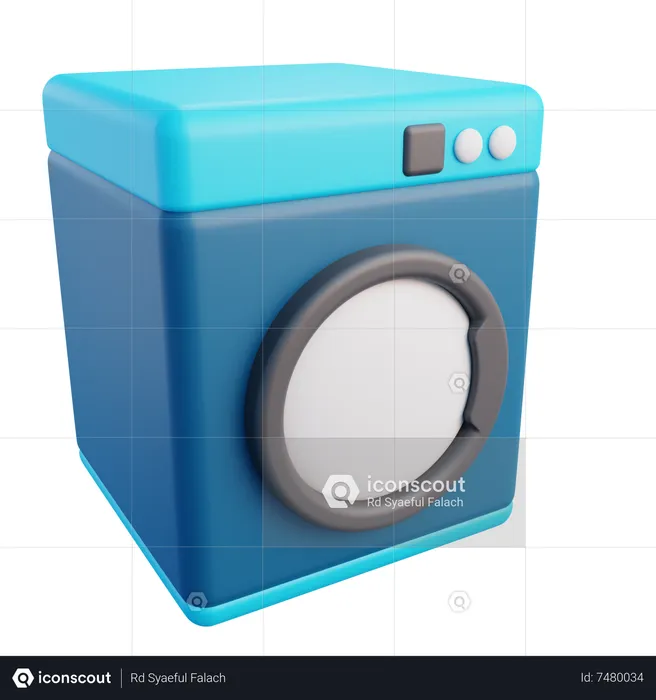 Washing Machine  3D Icon