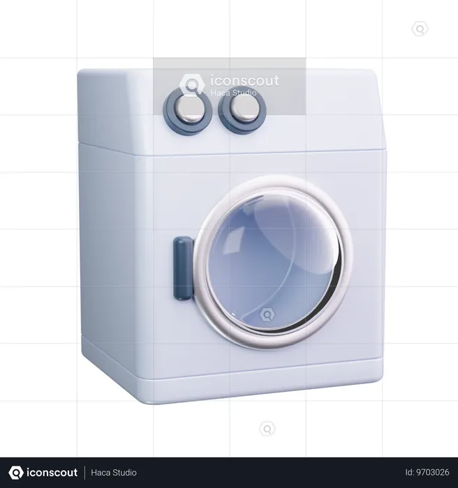 Washing Machine  3D Icon