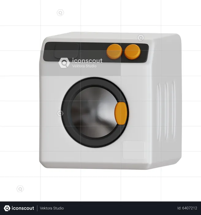 Washing Machine  3D Icon