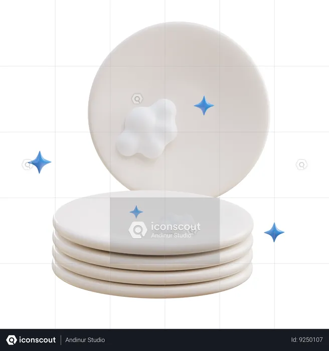 Washing Plate  3D Icon