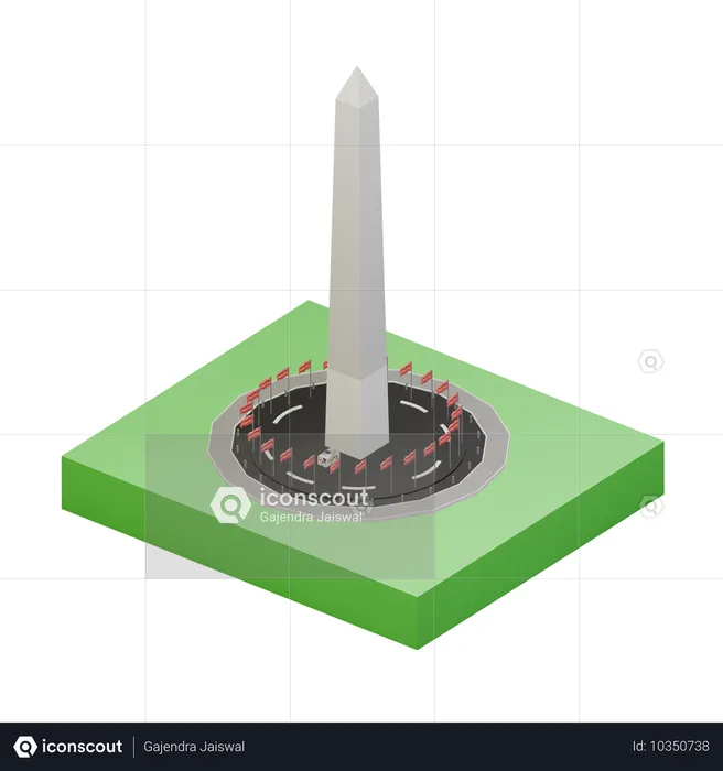 Washington Monument  3D Icon