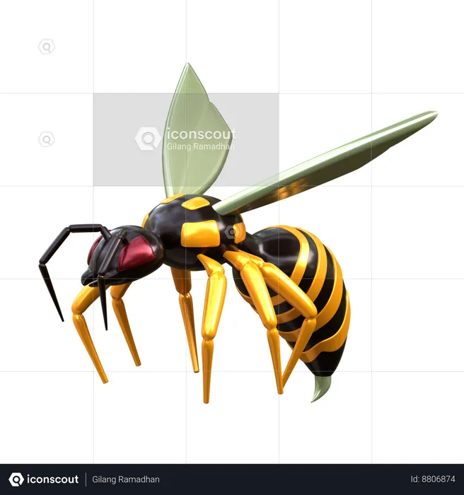 Wasp  3D Icon