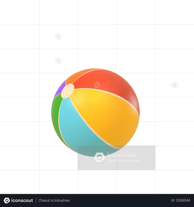 Wasserball  3D Illustration