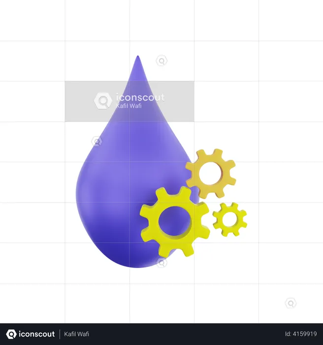 Wasserdienstleistungen  3D Illustration