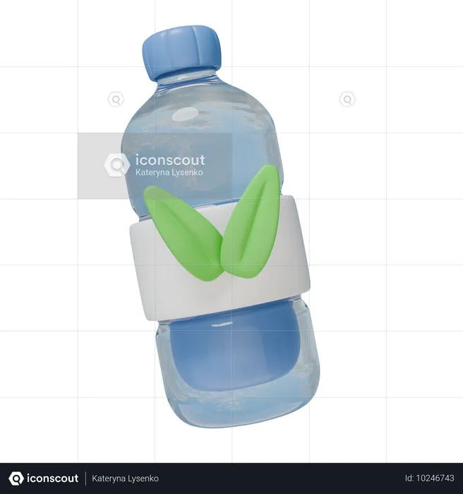 Wasserflasche  3D Icon