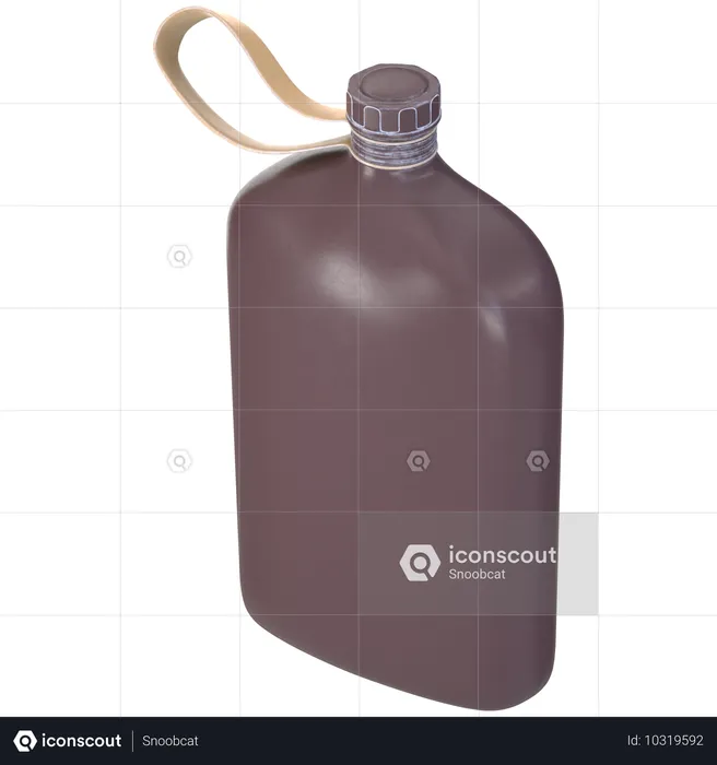 Wasserflasche  3D Icon