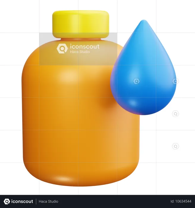 Wasserflasche  3D Icon