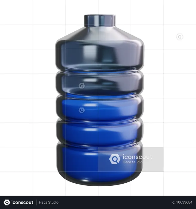 Wasserflasche  3D Icon