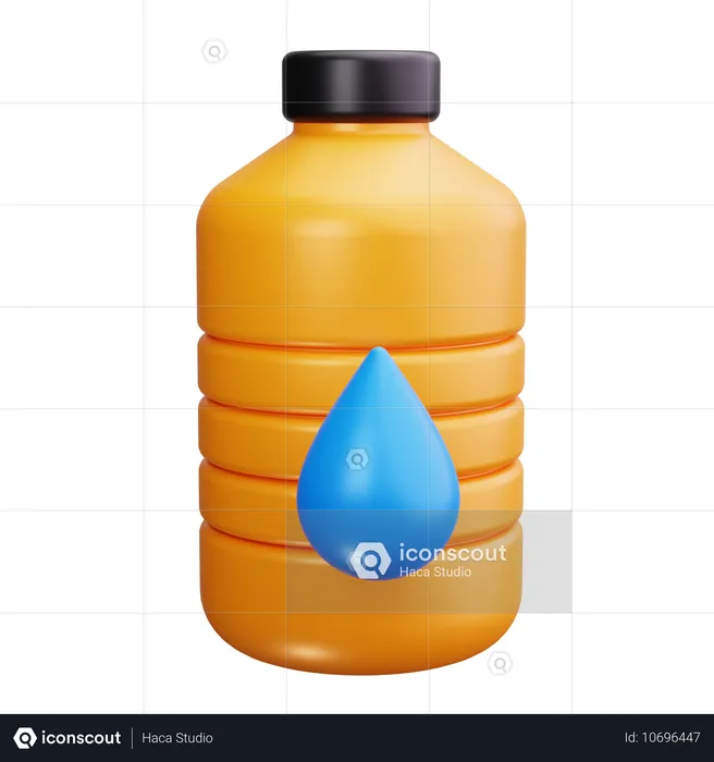 Wasserflasche  3D Icon