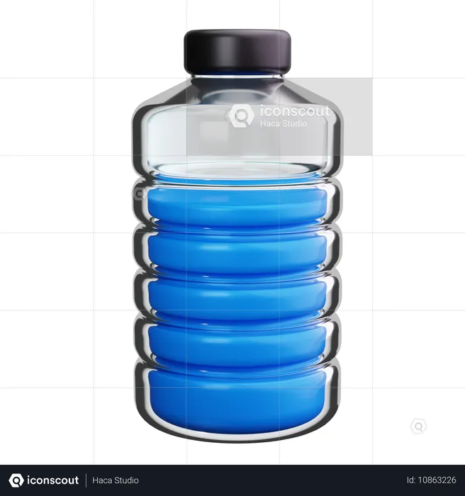 Wasserflasche  3D Icon