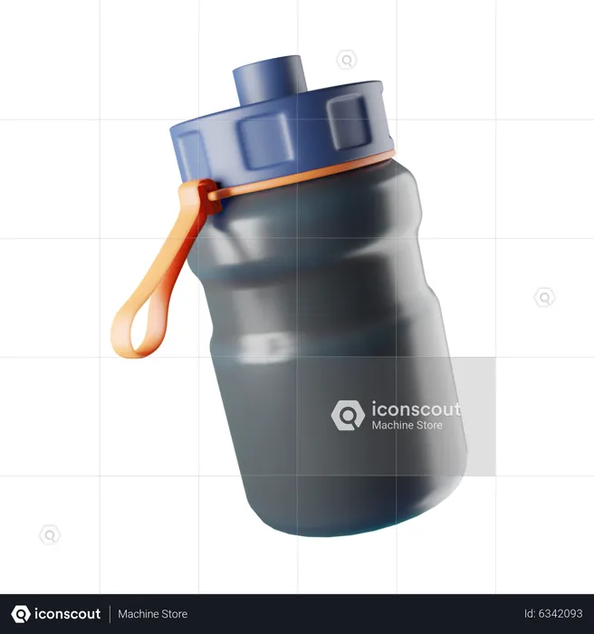 Wasserflasche  3D Icon