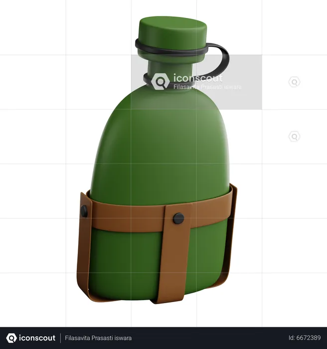 Wasserflasche  3D Icon