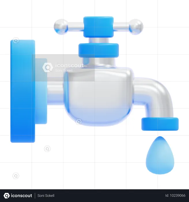 Wasserhahn  3D Icon