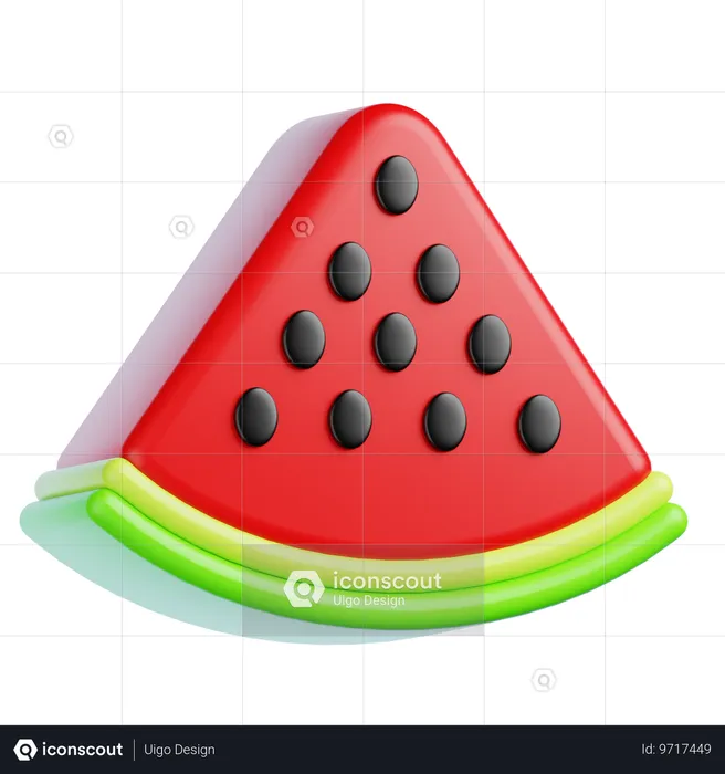 Wassermelone  3D Icon