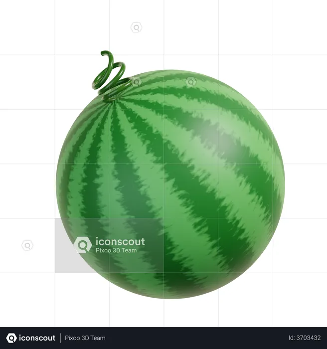 Wassermelone  3D Illustration