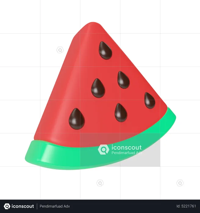 Wassermelone  3D Icon