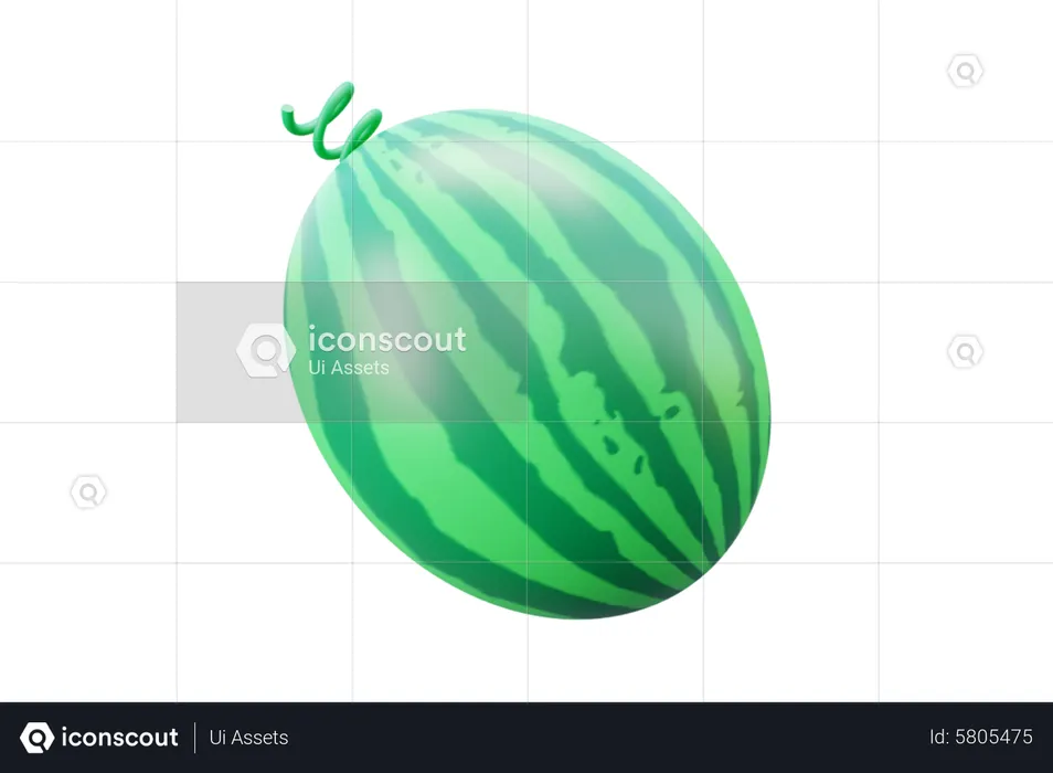 Wassermelone  3D Icon