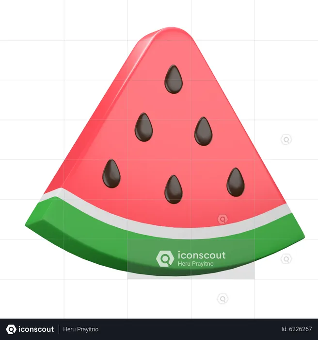 Wassermelone  3D Icon