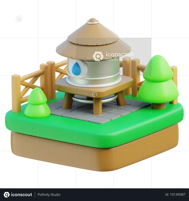 Wassertank  3D Icon