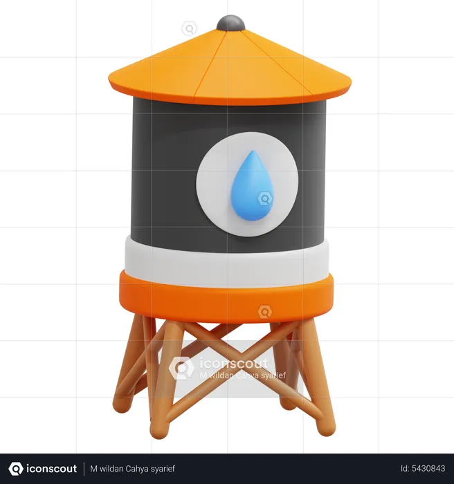 Wassertank  3D Icon