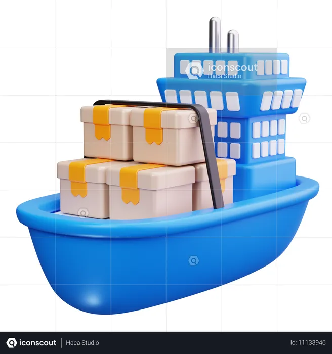 Wassertransport  3D Icon