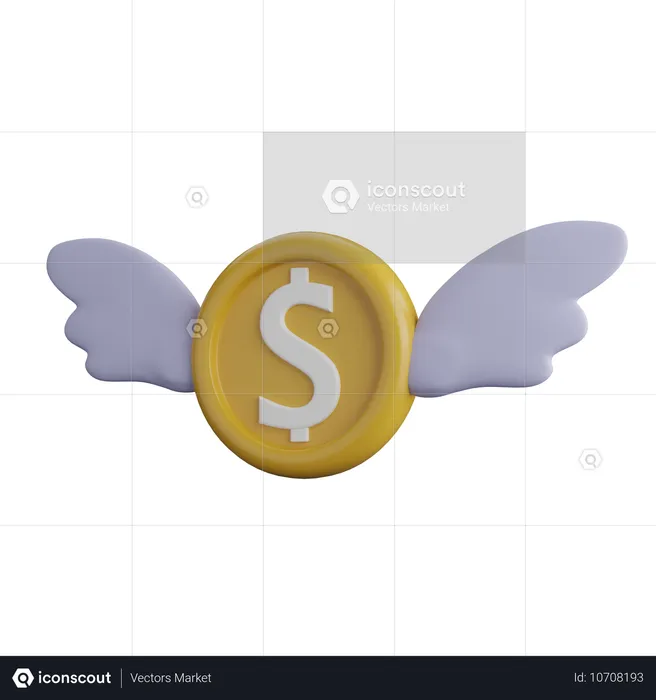 Waste Money  3D Icon