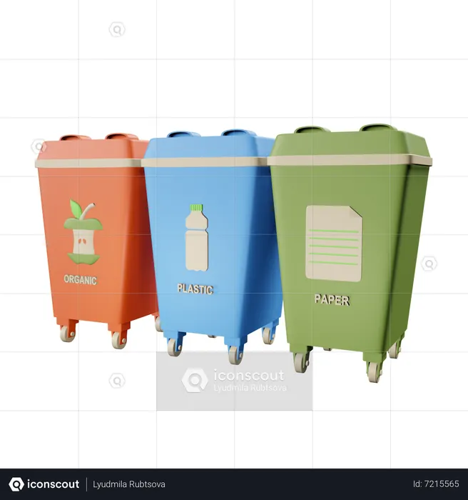 Waste Sorting  3D Icon