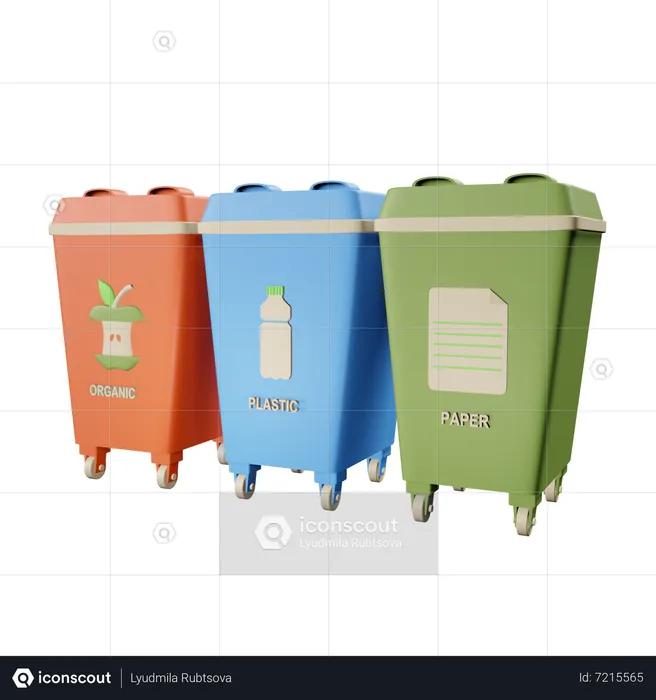 Waste Sorting  3D Icon